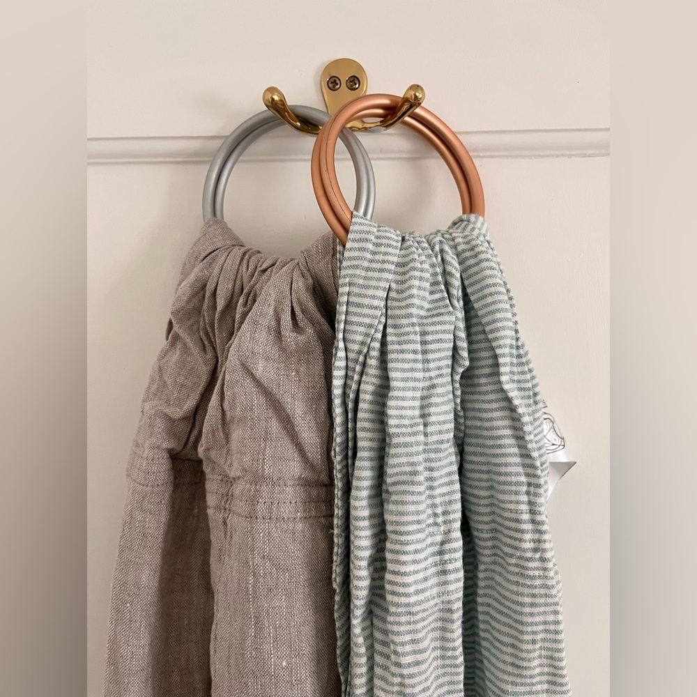 Wildbird & Sakura Bloom linen ring sling bundle, standard size.
